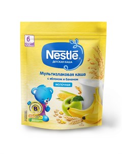 НЕСТЛЕ каша молочная мультизлаковая Яблоко Банан 6 220г Nestle