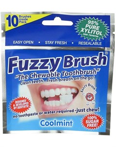 ФАЗЗИ БРАШ зубная щетка жевательная 95 ксилитола 10 шт Fuzzy brush