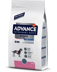 Сухой корм Dog Atopic MINI при дерматозах и аллергии для собак малых пород 1 5 кг Advance