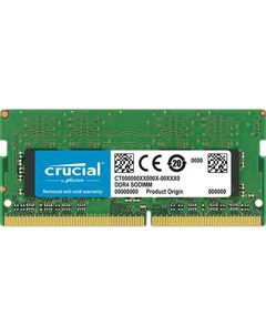 Оперативная память для ноутбука 16Gb 1x16Gb PC4 25600 3200MHz DDR4 SO DIMM CL22 CT16G4SFD832A Crucial