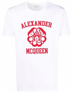 Футболка с логотипом Alexander mcqueen