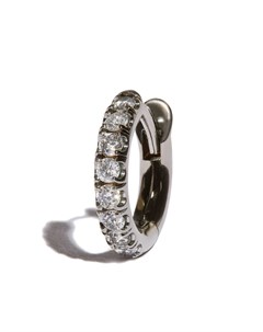Серьга кольцо из белого золота с бриллиантами Spinelli kilcollin
