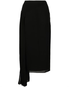 Шелковая юбка асимметричного кроя Chanel pre-owned