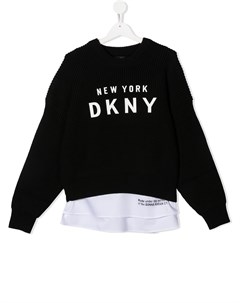 Джемпер крупной вязки с логотипом Dkny kids