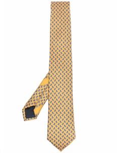 Шелковый галстук Fantasia с графичным принтом Ermenegildo zegna