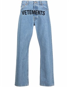 Прямые джинсы с заниженной талией Vetements