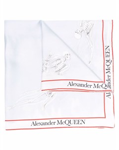Шелковый платок с принтом Skull Alexander mcqueen