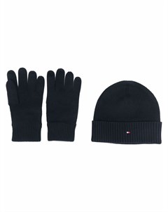 Комплект из шапки и перчаток с вышитым логотипом Tommy hilfiger