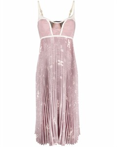 Платье миди с плиссированной юбкой Elisabetta franchi