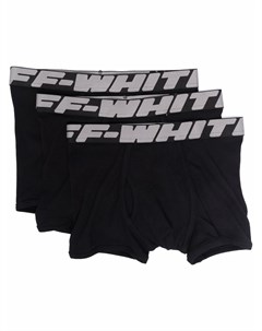 Комплект из трех боксеров с логотипом Off-white