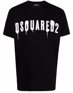 Футболка с принтом граффити Dsquared2