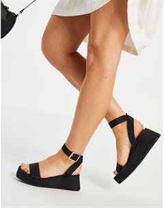 Черные сандалии на платформе Tatiana Asos design