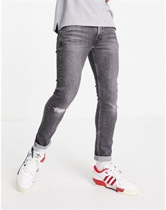 Черные выбеленные супероблегающие джинсы с потертостями 519 Hi Ball Levi's®