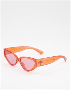 Солнцезащитные очки в красной оправе Vanessa Skinnydip
