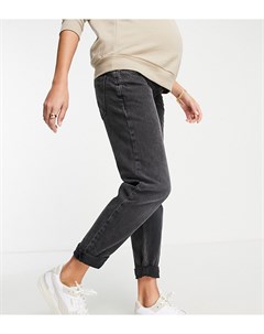 Черные джинсы в винтажном стиле River island maternity