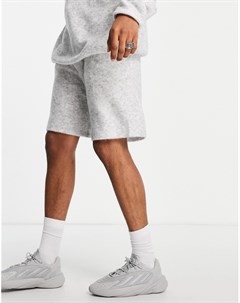 Серые вязаные oversized шорты Topman