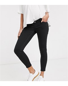 Черные облегающие джинсы Jamie Topshop maternity