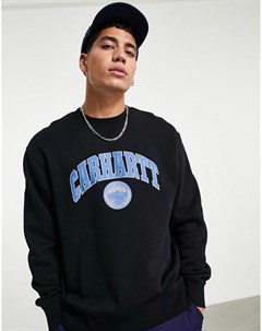 Черный свитшот в стиле oversized с принтом Berkeley Carhartt wip