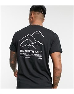 Черно белая футболка Peaks эксклюзивно для ASOS The north face