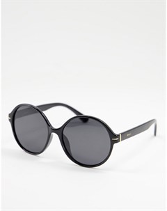 Черные круглые солнцезащитные очки Nali
