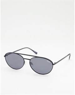 Черные солнцезащитные очки авиаторы Quay Quay eyewear australia