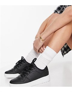 Черные кроссовки для широкой стопы на массивной платформе Truffle collection