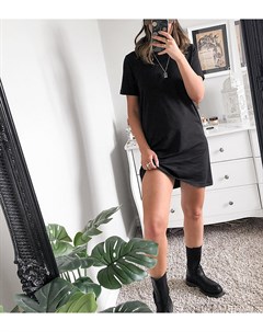 Черное платье футболка Only