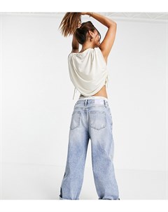 Эксклюзивные свободные выбеленные джинсы с отворотами по низу штанин Exclusive Calvin klein jeans