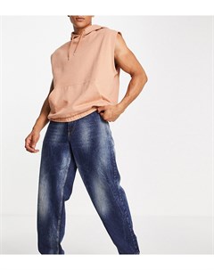 Свободные джинсы в стиле 90 х с выбеленным эффектом x014 Collusion