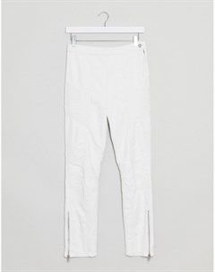 Белые джинсы в байкерском стиле Free people