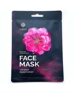 Тканевая маска с экстрактом цветков персика Fabrik cosmetology