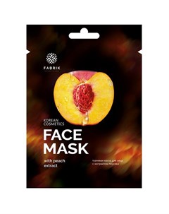 Тканевая маска с экстрактом персика Fabrik cosmetology