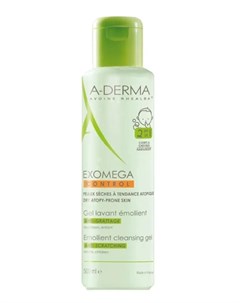 Гель Exomega Control 2в1 очищающий для тела и волос 500мл A-derma