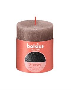 Свеча Rustic Sunset 8х6 8 см сливочная карамель Bolsius