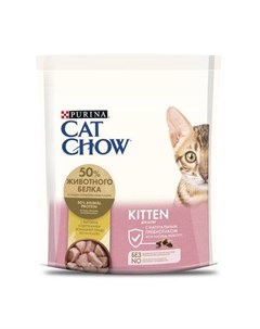 Сухой корм для котят с высоким содержанием домашней птицы Пакет 400 гр Cat chow