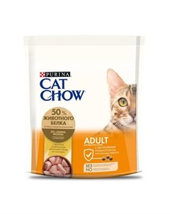 Сухой корм для взрослых кошек с высоким содержанием домашней птицы Пакет 400 гр Cat chow
