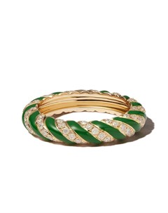 Витое кольцо из желтого золота с бриллиантами Yvonne léon