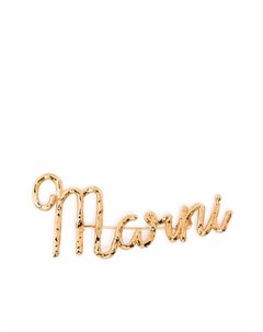 Брошь с логотипом Marni
