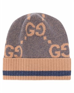 Кашемировая шапка бини с логотипом GG Gucci