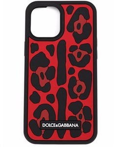 Чехол для iPhone 12 Pro Max с леопардовым принтом Dolce&gabbana