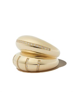 Кольцо из желтого золота с бриллиантами Lauren rubinski