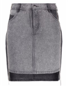 Джинсовая мини юбка с пайетками Twinset