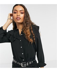 Черная блузка с широким воротником Vero moda petite