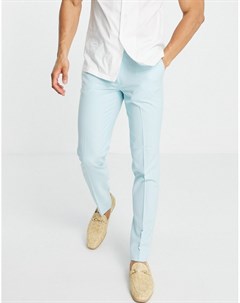 Синие зауженные брюки wedding Asos design
