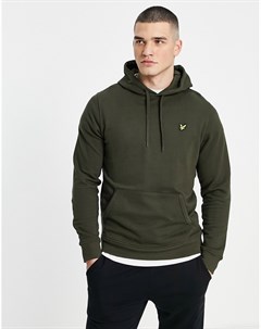 Худи цвета хаки Lyle & scott