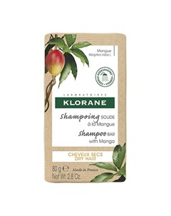 Брусковый шампунь с маслом Манго 80 г Dry Hair Klorane