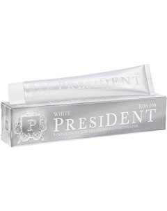 Зубная паста White отбеливающая 75 мл President