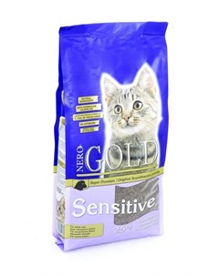 Сухой корм Sensitive с ягненком для кошек с чувствительным пищеварением 2 5 кг Nero gold