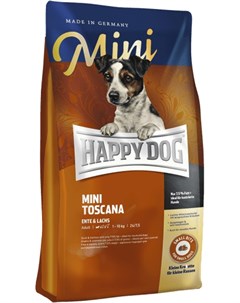 Сухой корм Mini Toscana для собак мелких пород 1 кг Happy dog