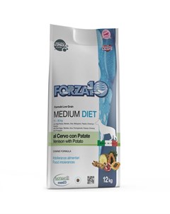 Сухой корм Forza 10 Medium Adult Diet с олениной и картофелем для собак 12 кг Оленина и картофель Forza10